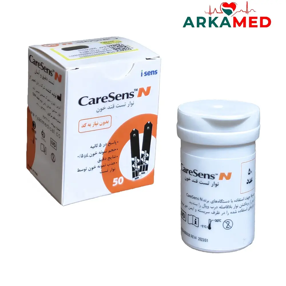 نوار تست قند خون کرسنس N بسته 50 عددی انقضاء ۲۰۲۶