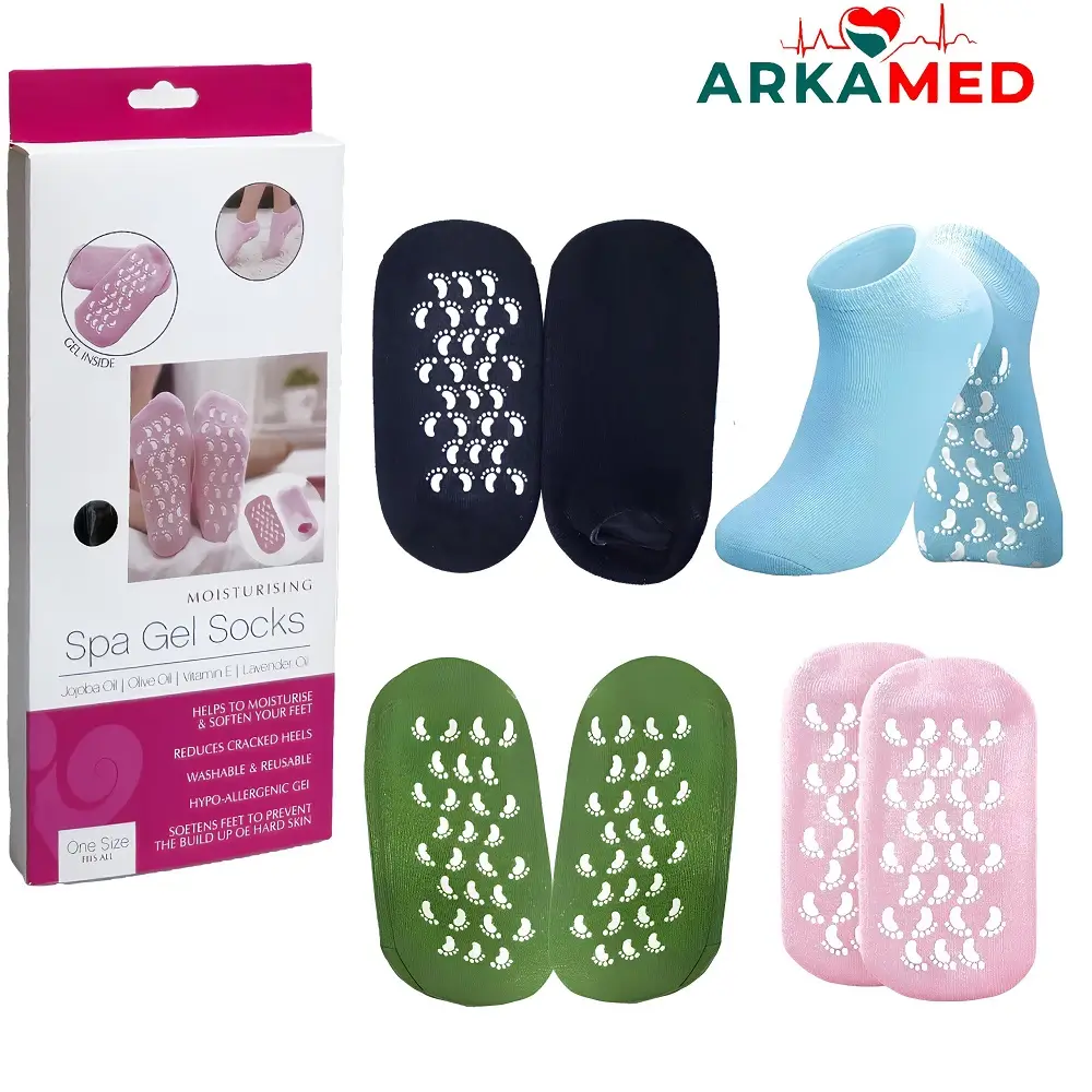 جوراب سیلیکونی نرم‌کننده و رفع ترک پا