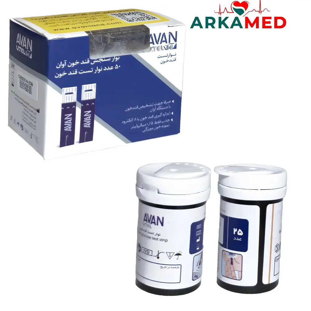 نوار تست قند خون آوان AVAN مدل AGS01