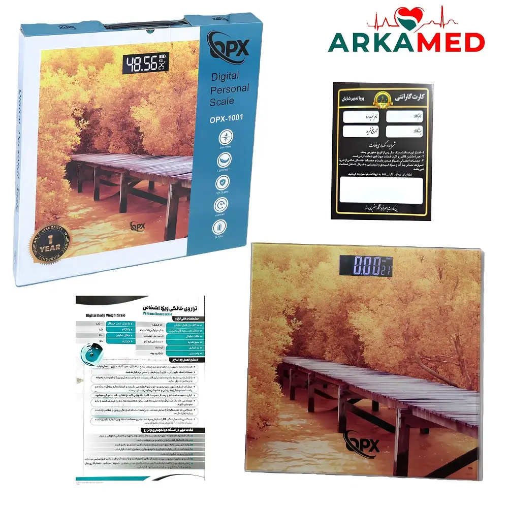ترازوی وزن کشی دیجیتال اپکس 1001‑OPX طرح پاییز