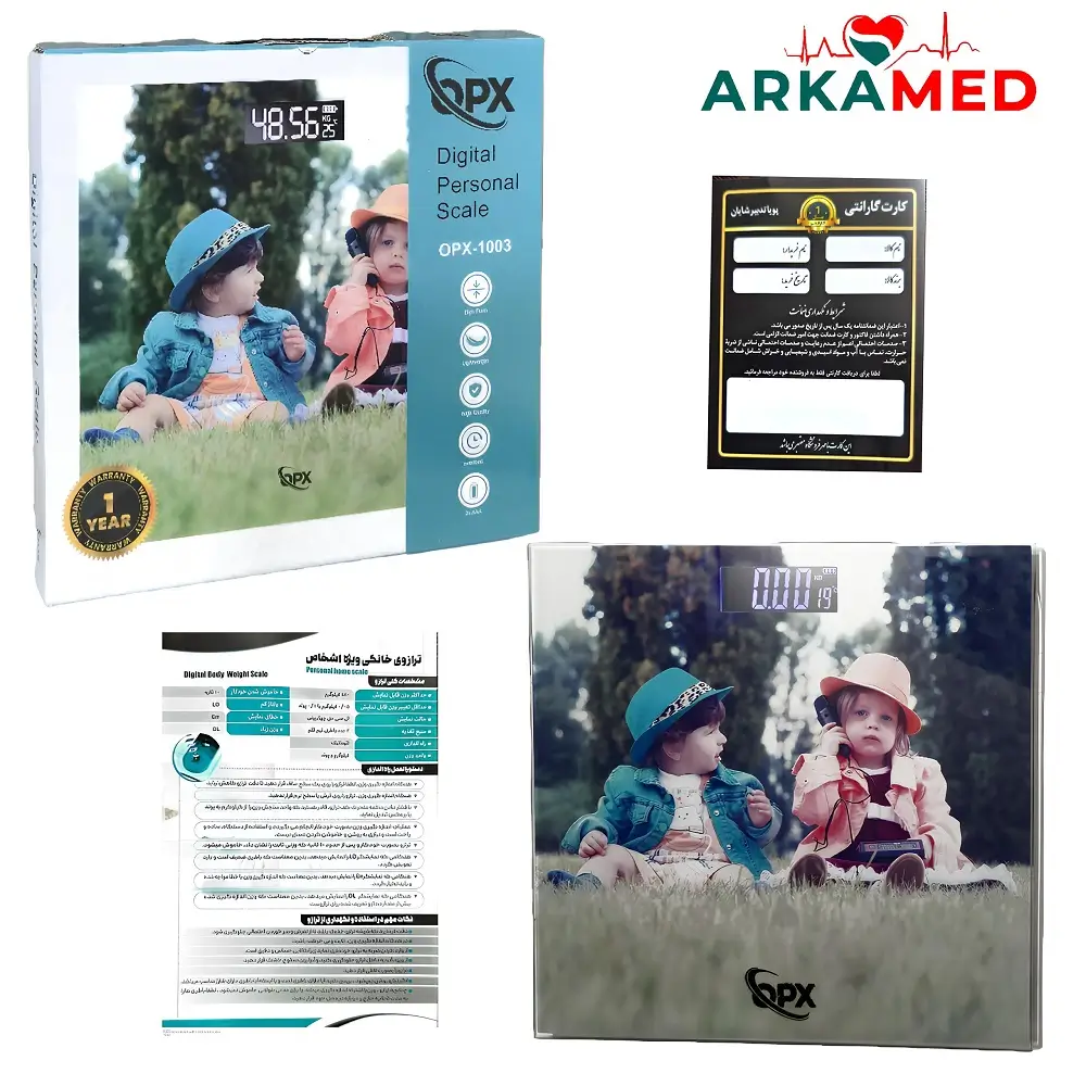ترازوی وزن کشی دیجیتال اپکس 1003‑OPX طرح کودک