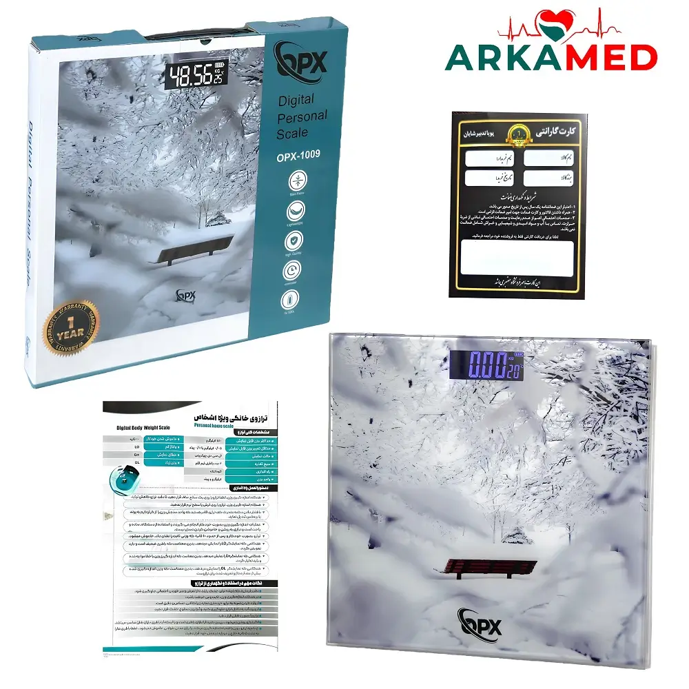ترازوی وزن کشی دیجیتال اپکس 1009‑OPX طرح زمستان