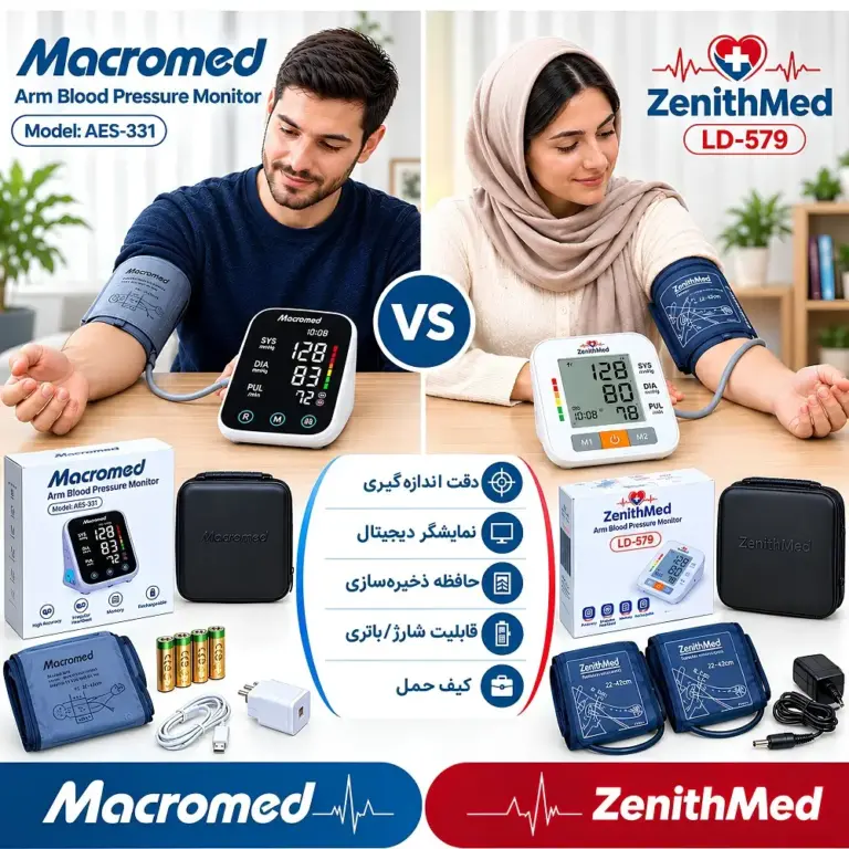 مقایسه فشارسنج زنیت مد 579 و فشارسنج ماکرومد 331